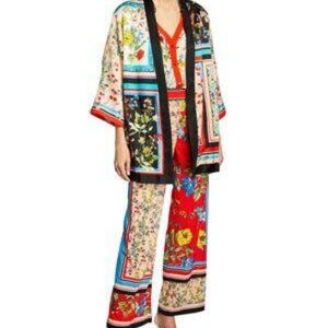 ❤️ALICE + OLIVIA KOKO PRINTED PATCHWORK KIMONO SET  2 PIECES Small / Medium